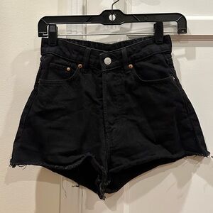 H&M Classic Black Denim Women's Shorts, Women’s Size 0